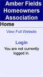 Mobile Screenshot of amberfieldshoa.org
